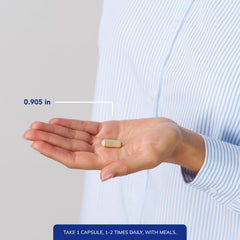 Pure Encapsulations Olive Leaf Extract capsules poured illustrating convenient serving.