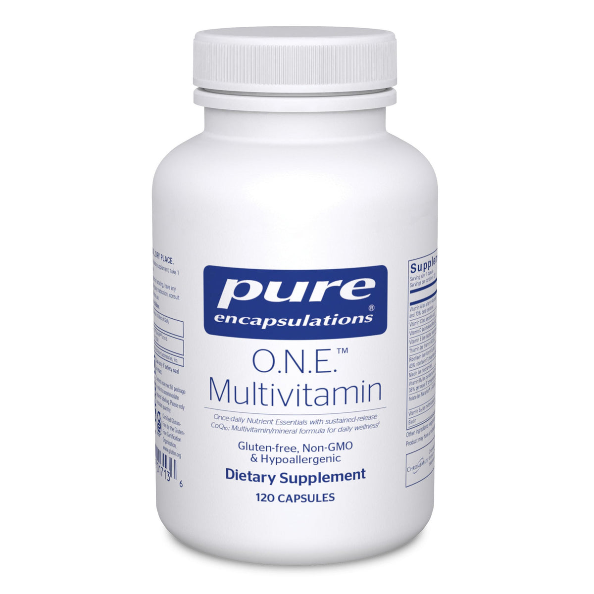 Pure Encapsulations O.N.E. multivitamin bottle for daily wellness support