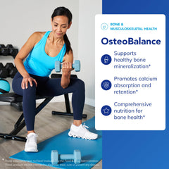 Daily dose view shows calcium and minerals in OsteoBalance