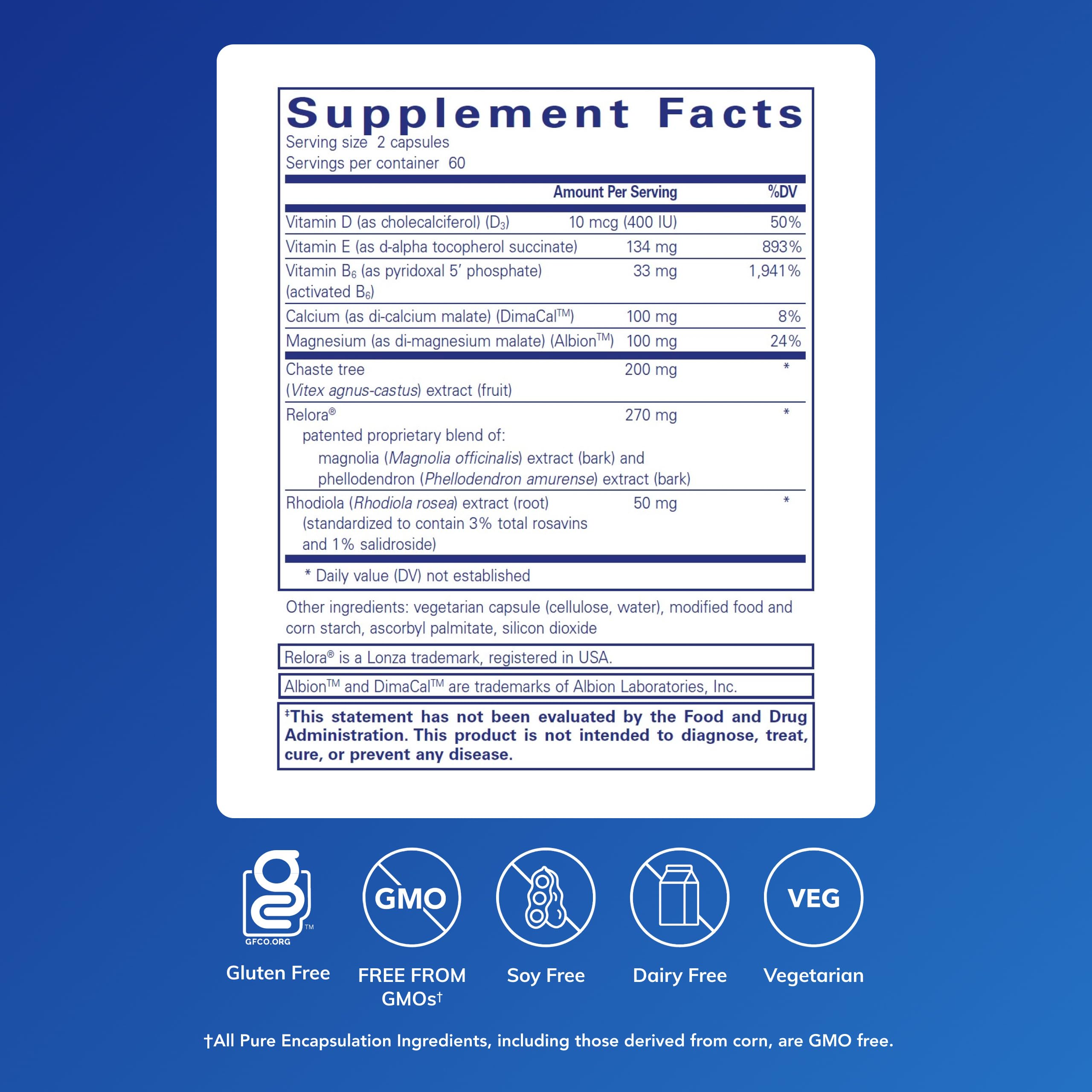 PMS Essentials capsules closeup illustrating easy daily support for cravings and energy.