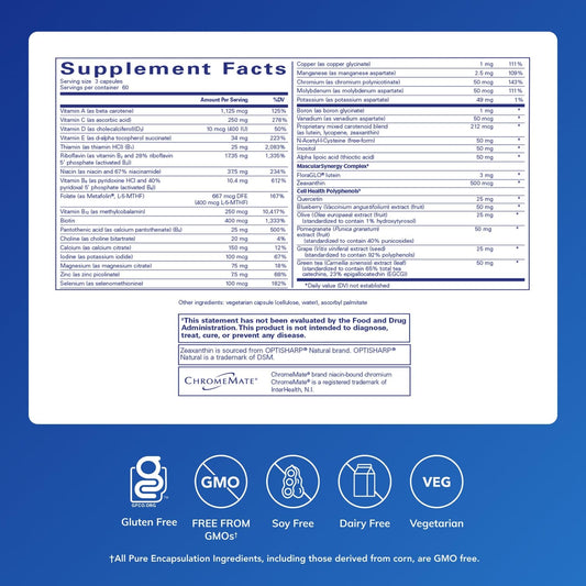 Pure Encapsulations Polyphenol Nutrients capsules promoting bioavailable nutrients for daily wellness.