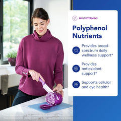 Pure Encapsulations Polyphenol Nutrients label highlights key ingredients and hypoallergenic formulation.