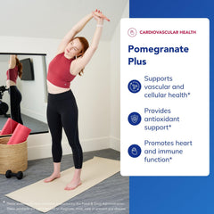 Pure Encapsulations Pomegranate Plus label closeup highlights a clean, allergen-free formulation