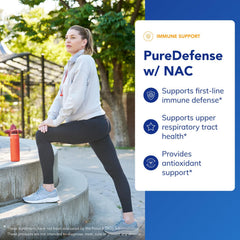 Pure Encapsulations PureDefense NAC capsules are easy to take for immune support.