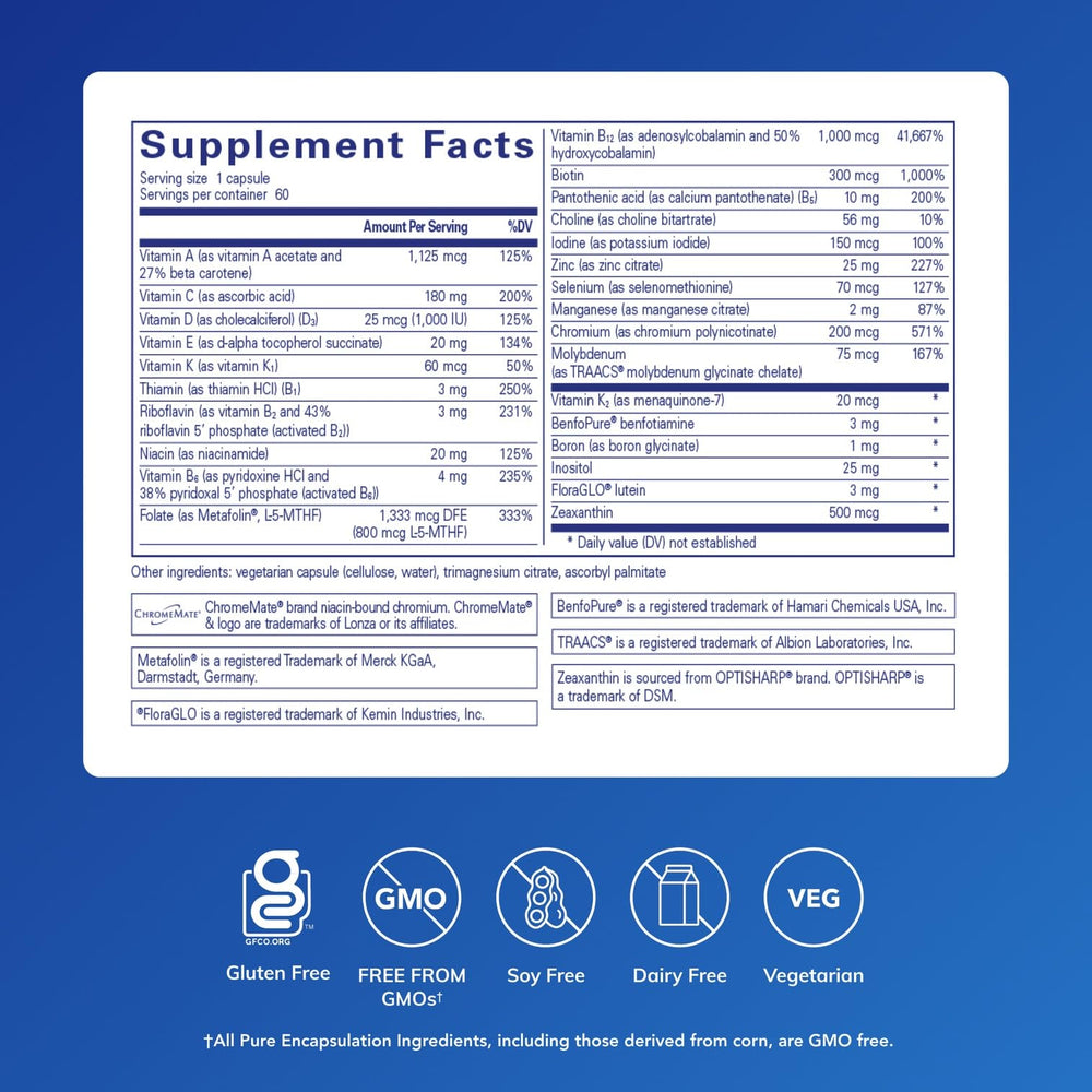 Close-up of Pure Encapsulations PureGenomics capsules for easy daily intake.