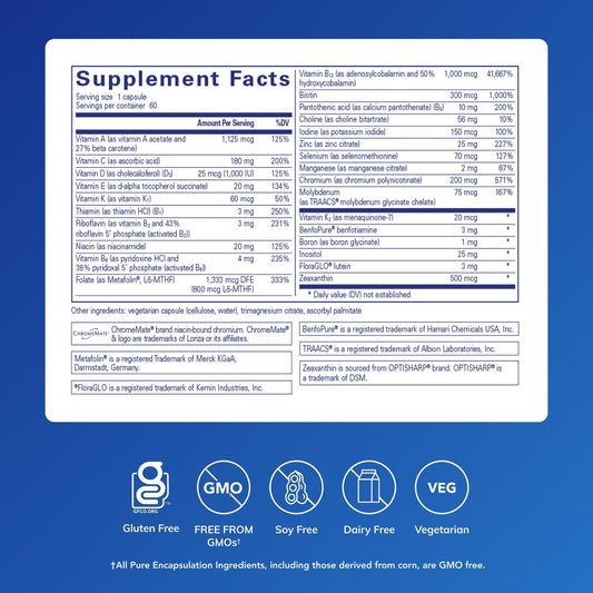 Close-up of Pure Encapsulations PureGenomics capsules for easy daily intake.