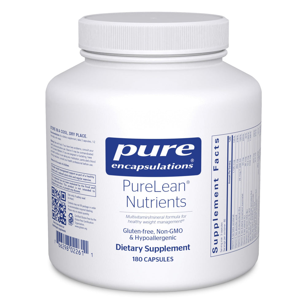 Pure Encapsulations PureLean Nutrients bottle supports balanced metabolism.