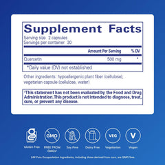 Quercetin 500 mg capsules by Pure Encapsulations for immune support