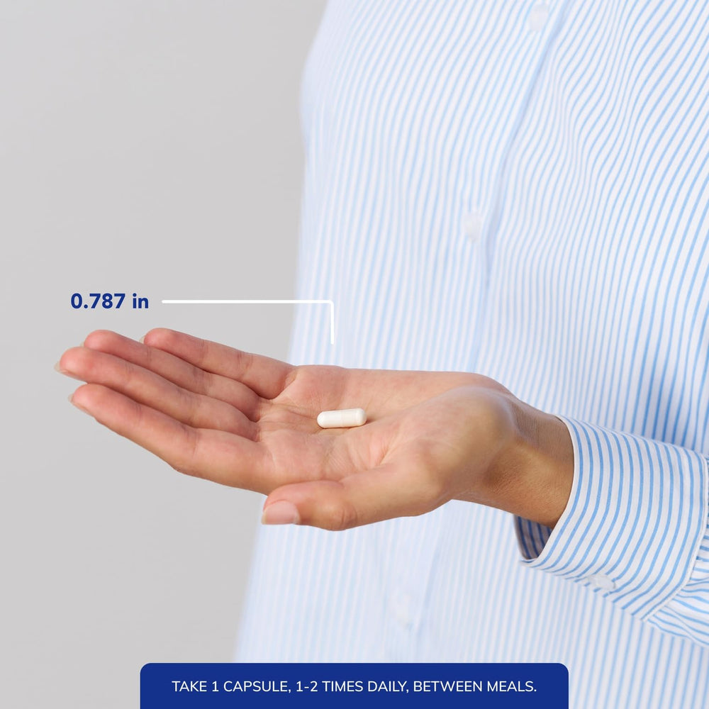 Pure Encapsulations Reduced Glutathione bottle pouring illustrating convenient daily use