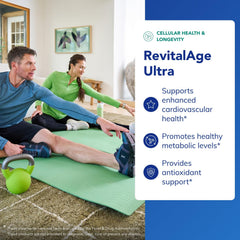 RevitalAge Ultra 90's label showcases gluten-free and non-GMO credentials.