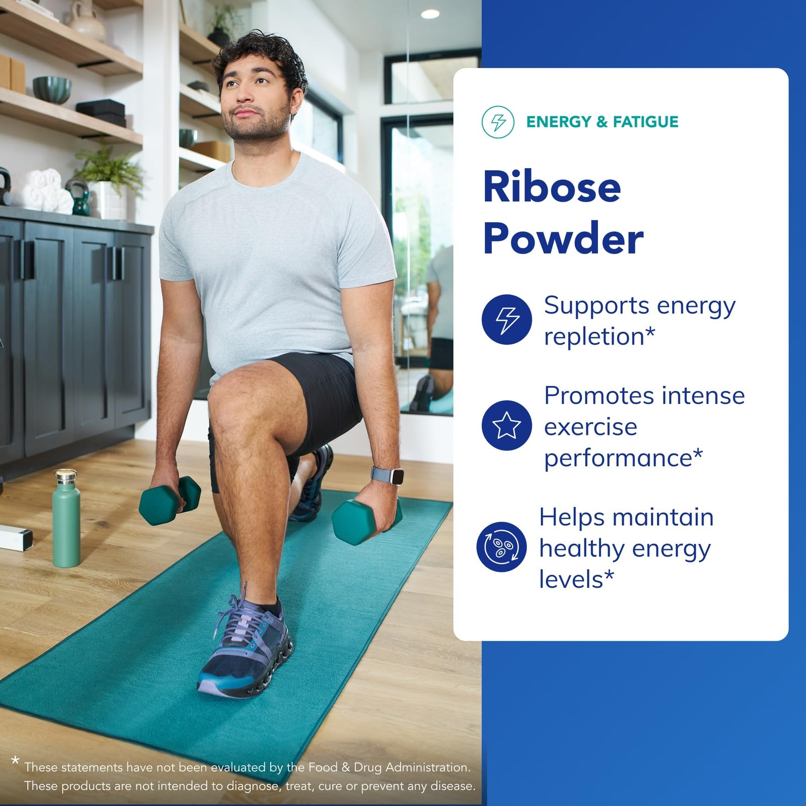 Ribose label close-up highlighting hypoallergenic ingredients.