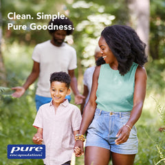 Packaging emphasizes purity and allergen-free formula.