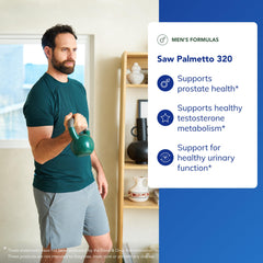 Pure Encapsulations Saw Palmetto 320 softgel pills closeup shows concentrated fatty acids.