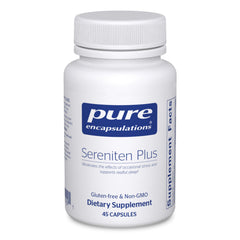 Pure Encapsulations Sereniten Plus bottle front view for restful sleep support.