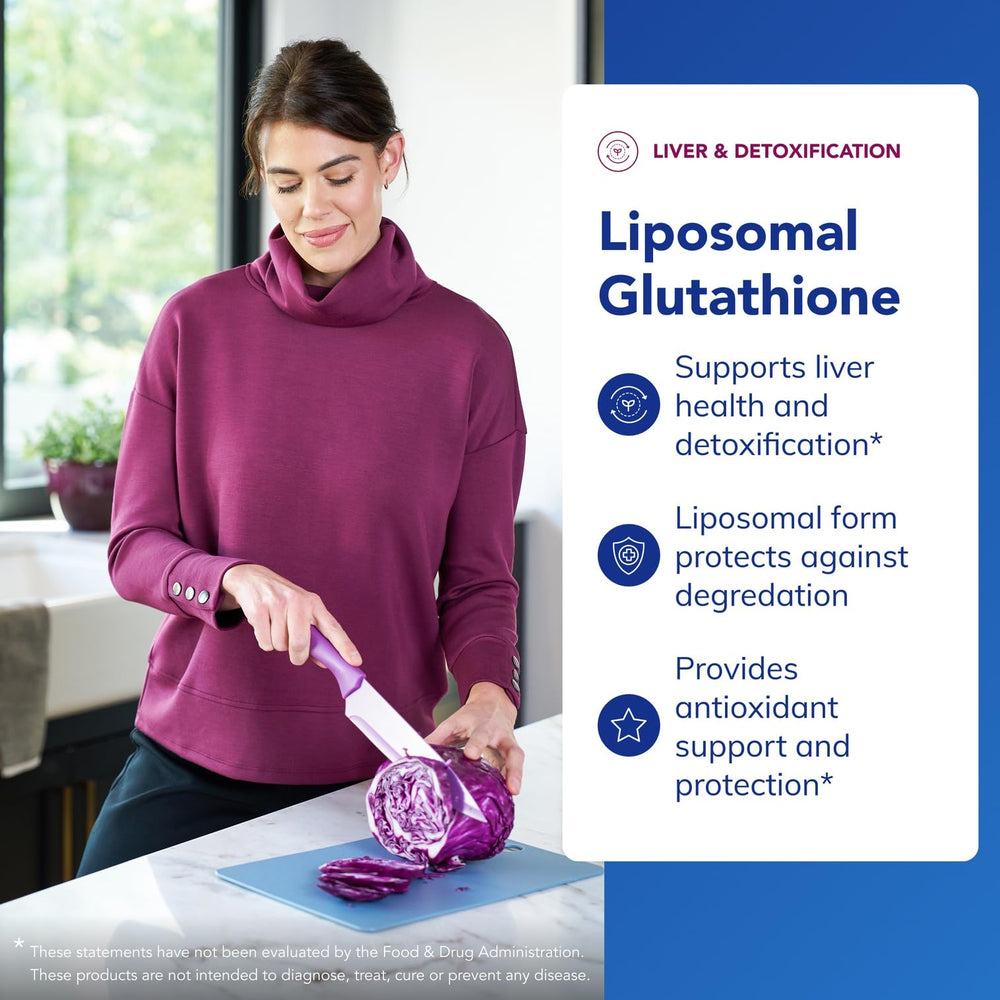 Pure Encapsulations Setria glutathione ingredient highlights premium antioxidant source.