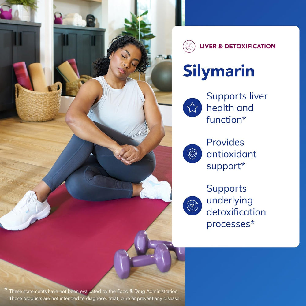Pure Encapsulations Silymarin capsules in hand ready for daily liver support