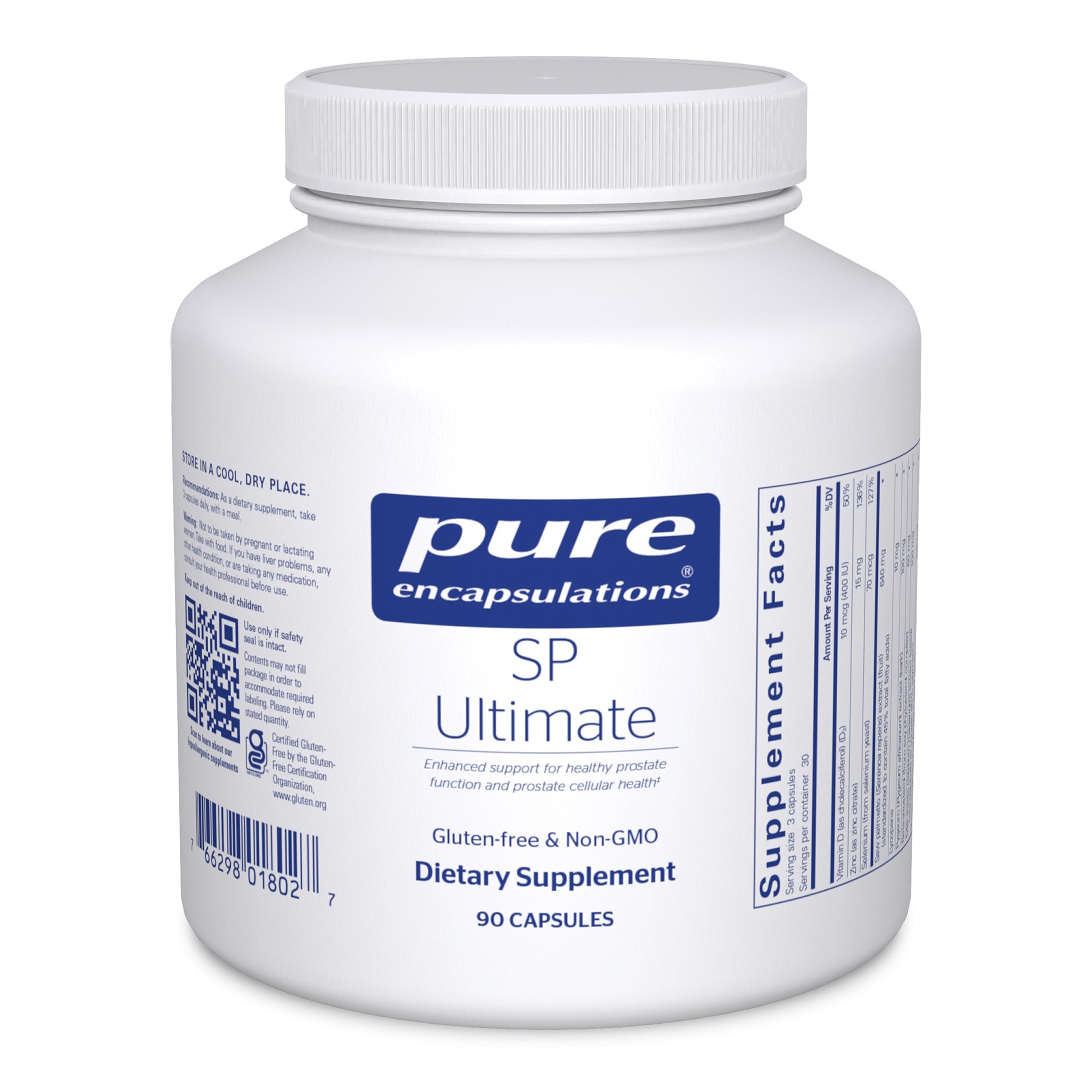 Pure Encapsulations SP Ultimate bottle promotes healthy urinary function.