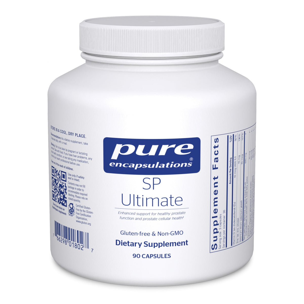 Pure Encapsulations SP Ultimate bottle promotes healthy urinary function.