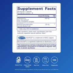 Pure Encapsulations SR-CoQ10 with PQQ capsules arranged for easy daily use