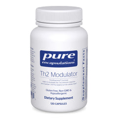 Pure Encapsulations Th2 Modulator bottle label shows premium packaging for immune support