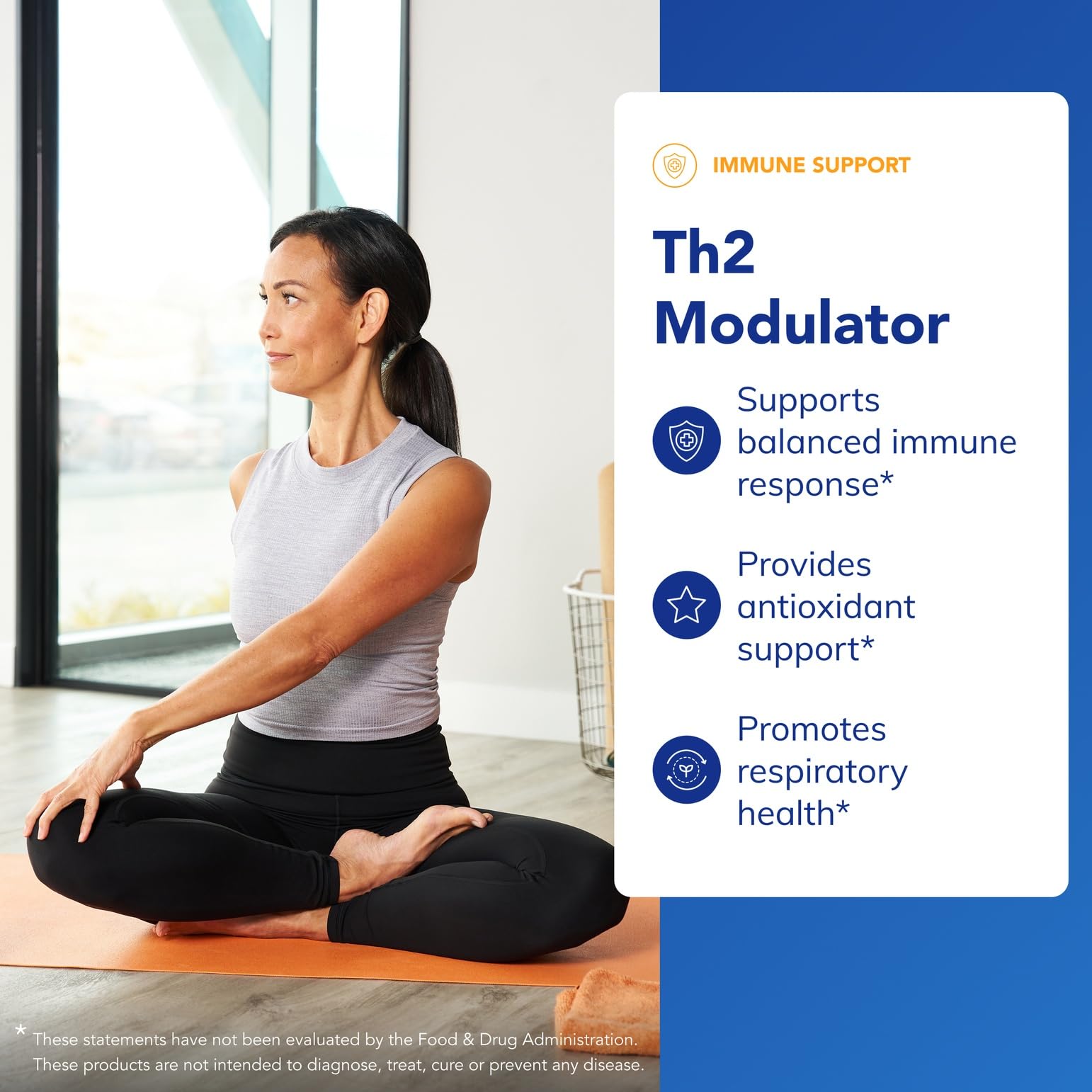 Pure Encapsulations Th2 Modulator bottle pour demonstrates easy daily dosing