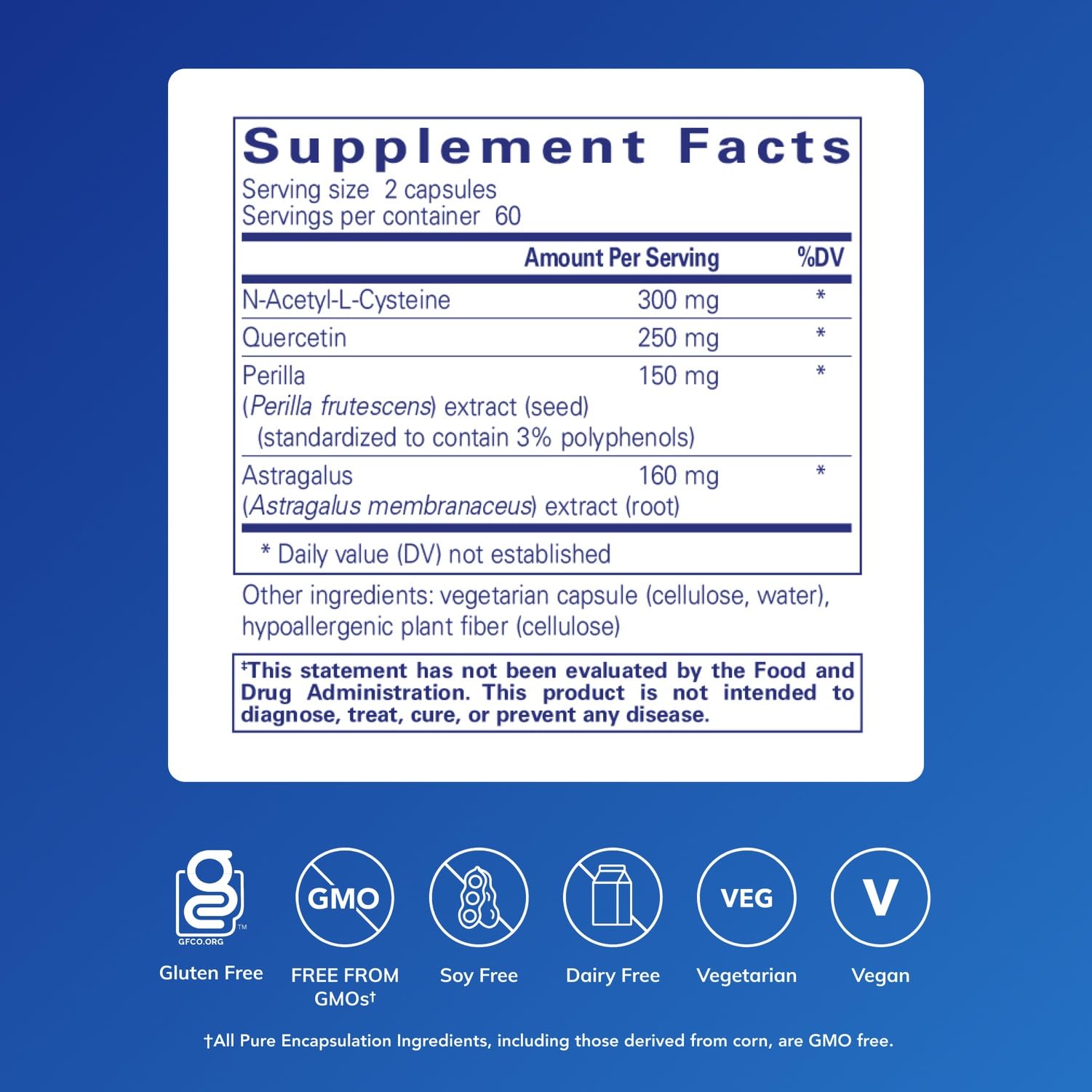 Pure Encapsulations Th2 Modulator capsules closeup highlights quality ingredients and capsule form