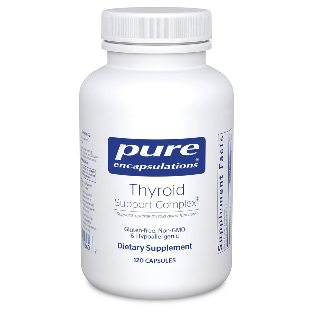 Pure Encapsulations Thyroid Support Complex bottle supporting thyroid health.