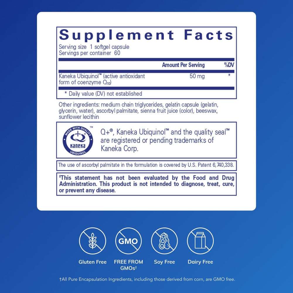 Close-up of ubiquinol-qh softgel capsules for daily energy and immune health.