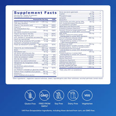 UltraDetox ingredients glass bowl shows the supplement blend for GI wellness.