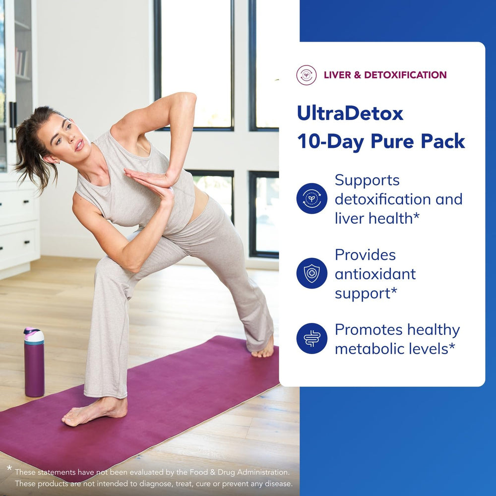 UltraDetox packaging box close-up highlights premium quality and clean ingredients.