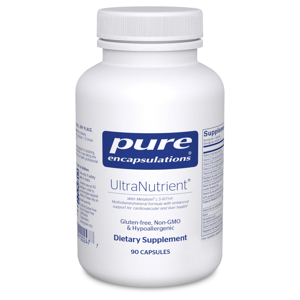 Pure Encapsulations UltraNutrient bottle front for daily wellness.