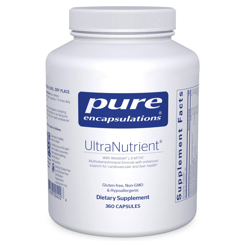 Pure Encapsulations UltraNutrient bottle pour for easy daily nutrition