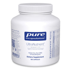 Pure Encapsulations UltraNutrient bottle pouring capsules for easy daily use