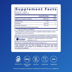 Capsules of Pure Encapsulations Vitamin A + Carotenoids ready for daily use