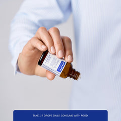 Pure Encapsulations Vitamin D3 Liquid bottle beside ingredient list and clean formula.