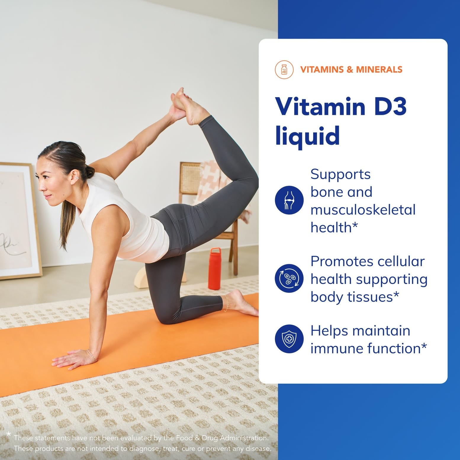 Pure Encapsulations Vitamin D3 Liquid packaging and label emphasizing quality and purity.