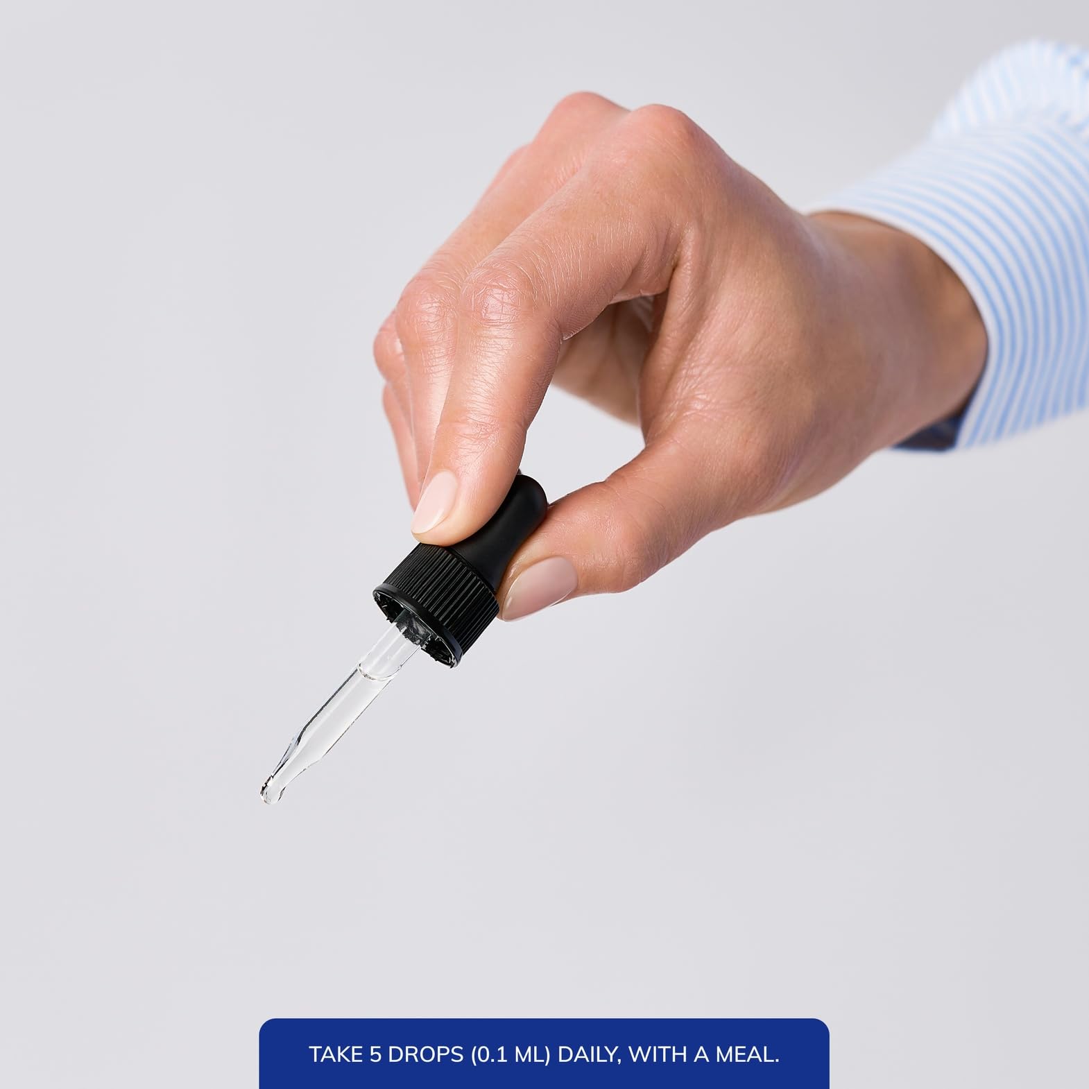 Bottle with clear measurement marks promoting precise dosing