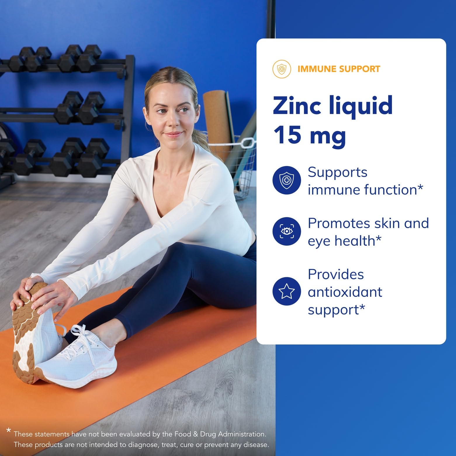 Pure Encapsulations Zinc Liquid 15 mg dropper tip for precise dispensing