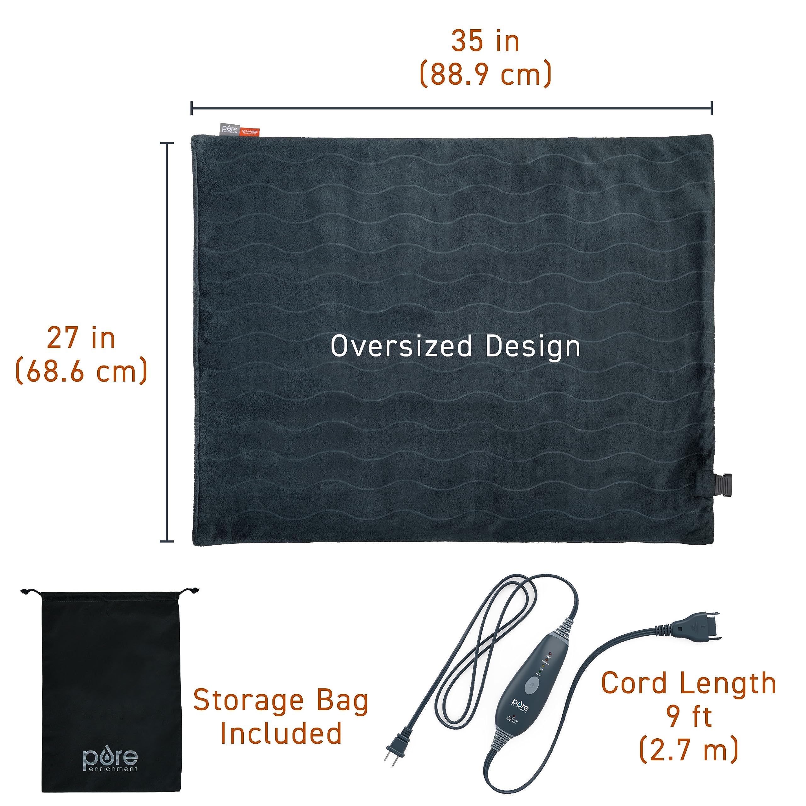 Pure Enrichment PureRelief Pro storage bag included for easy portability.
