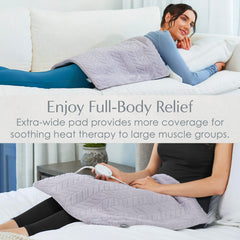 Pure Enrichment PureRadiance Amethyst Dusk circular LED controller in hand.