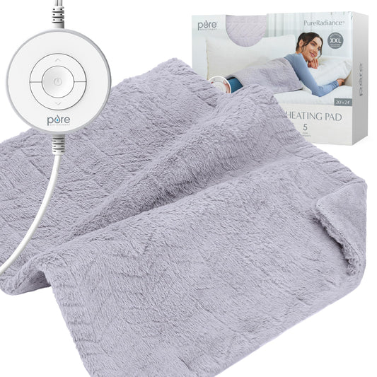 Pure Enrichment PureRadiance Amethyst Dusk plush faux fur close-up for luxury warmth.