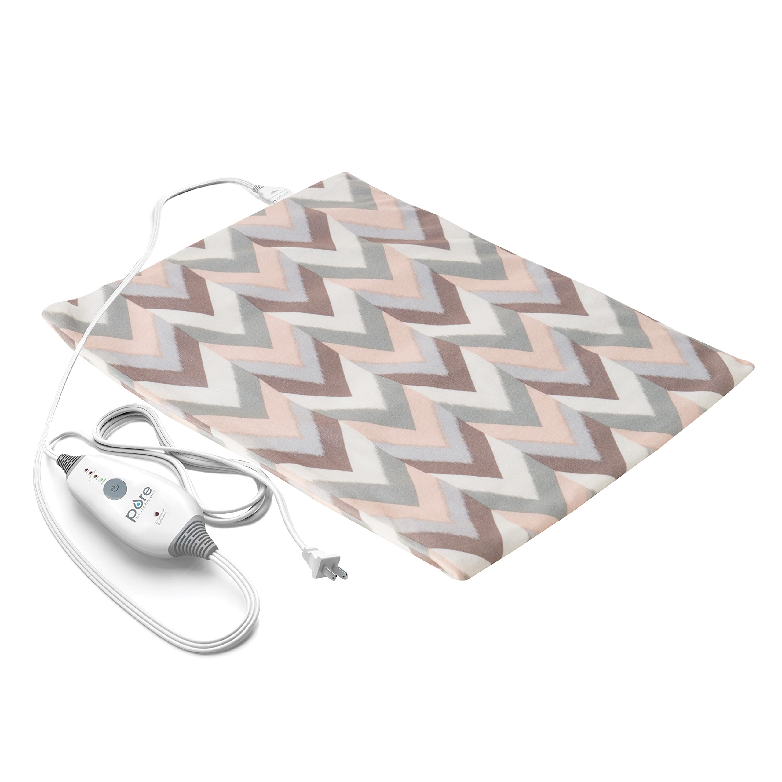 Pure Enrichment PureRelief Express Desert Herringbone full view for targeted heat therapy