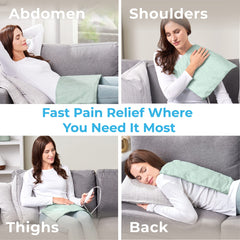 Pure Enrichment PureRelief Express full-body pad delivers broad coverage for targeted relief.