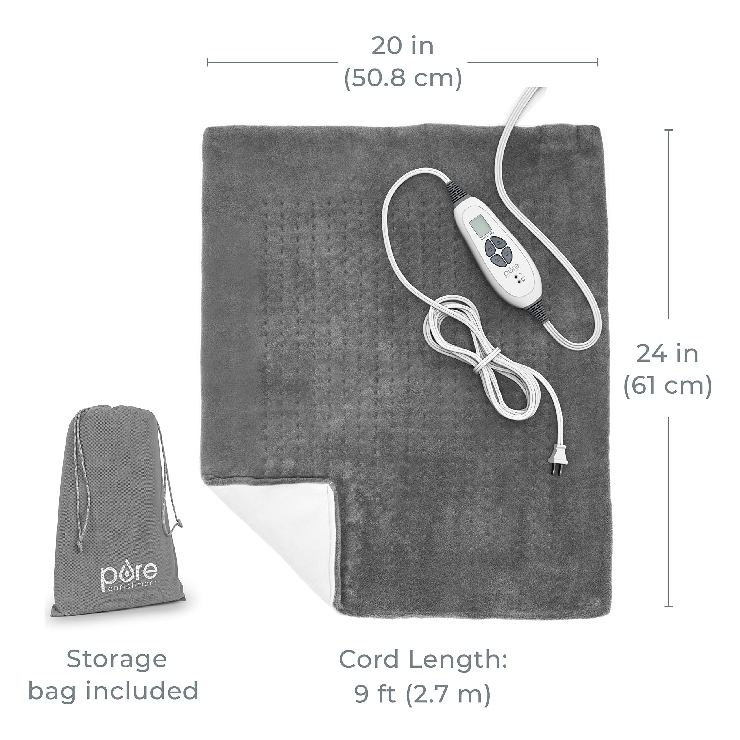 Pure Enrichment PureRelief features six heat settings for personalized warmth options.
