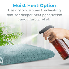 Pure Enrichment PureRelief pad draped on back and shoulders for broad warmth