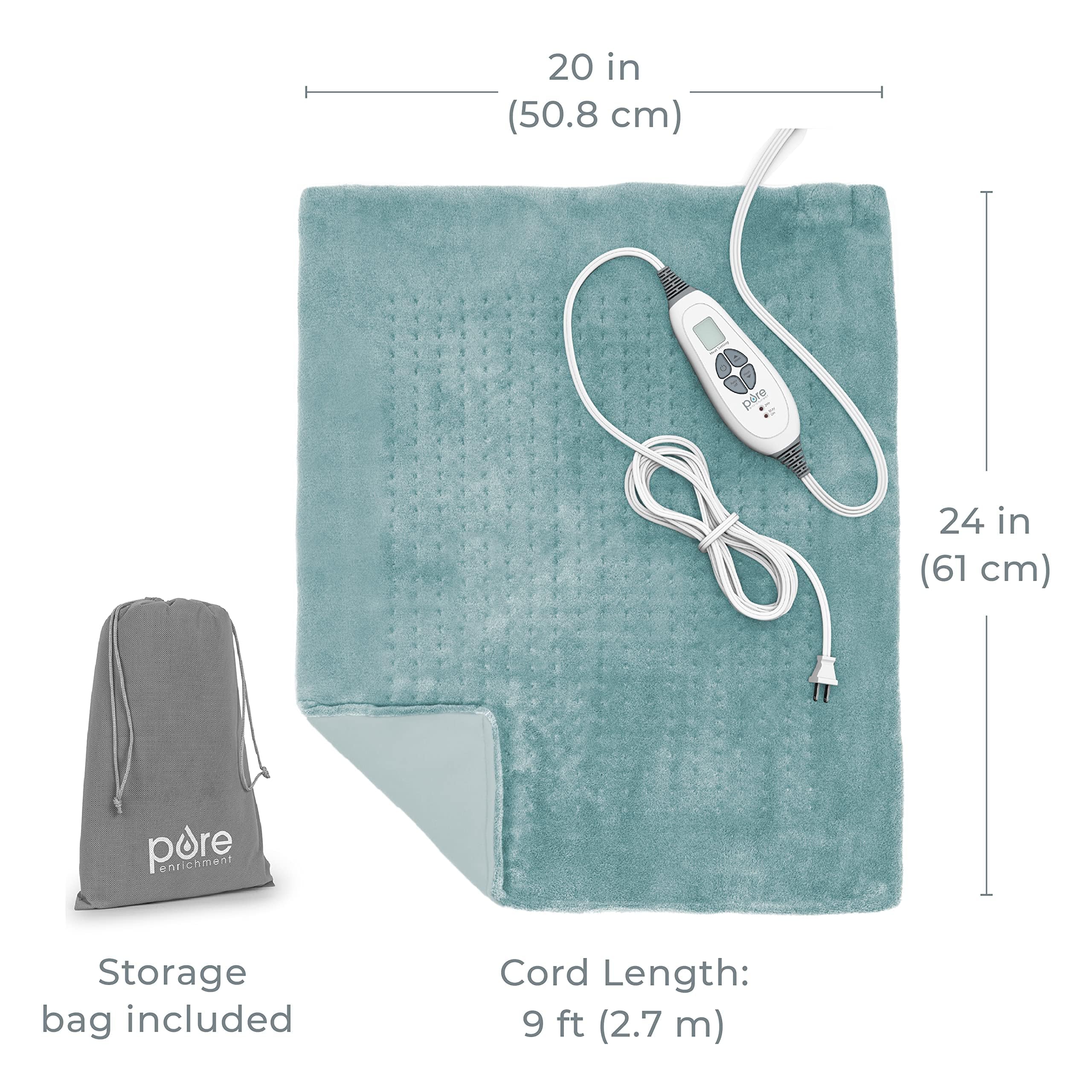 Pure Enrichment PureRelief pad with washable cover for easy cleaning