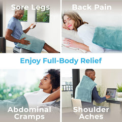 Pure Enrichment PureRelief demonstrates moist heat option for deeper warmth and relaxation