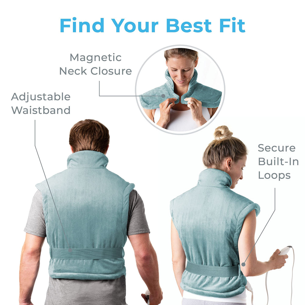 Pure Enrichment PureRelief XL adjustable belt demonstrates secure fit during movement.