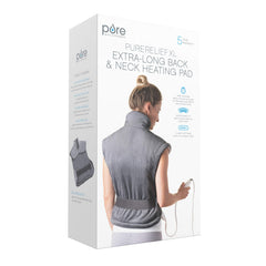 Pure Enrichment PureRelief XL packaged with warranty information.