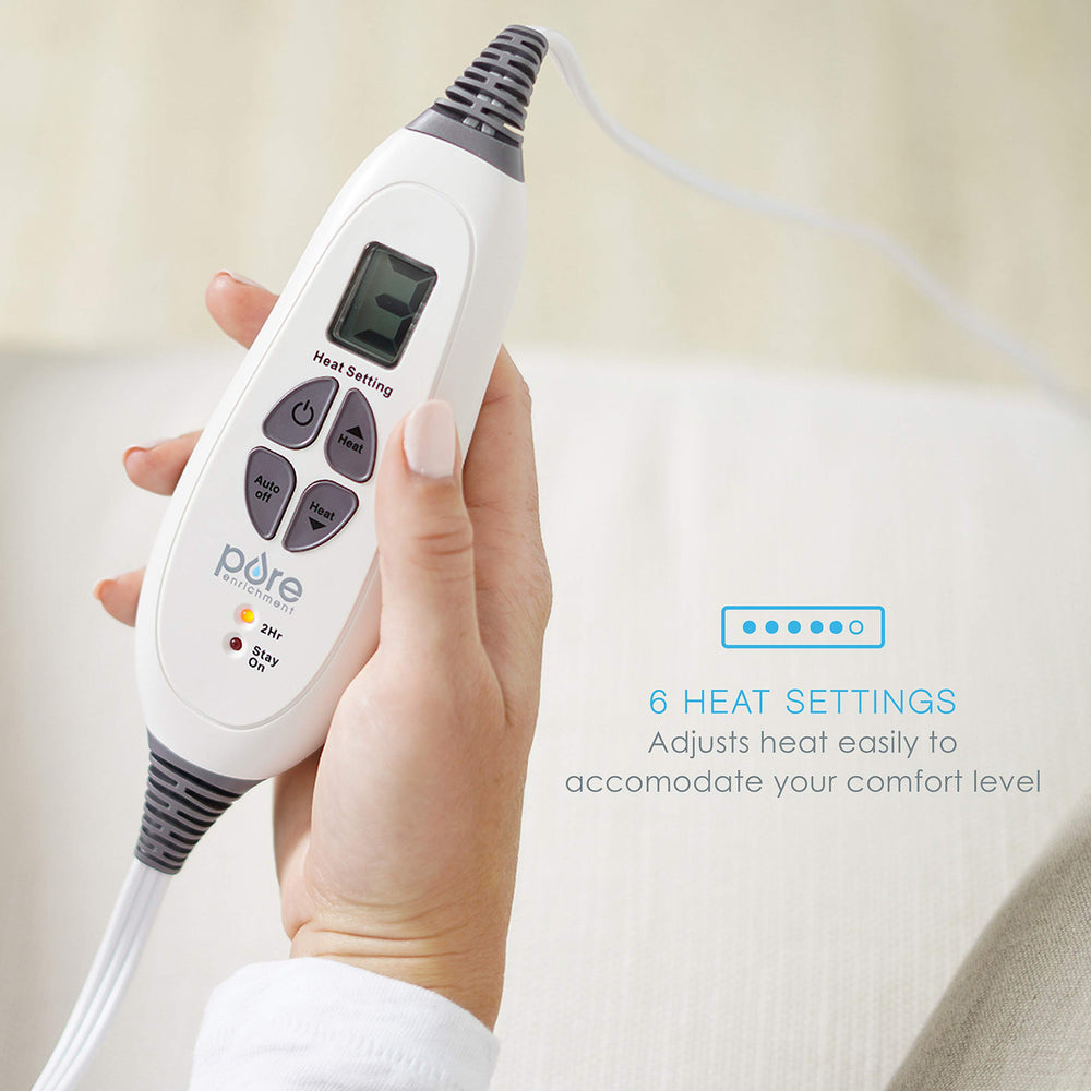 Machine-washable cover makes cleaning quick and easy.